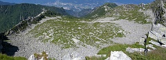 Lo spettacolare fornale del Tignolino visto dalla vetta......